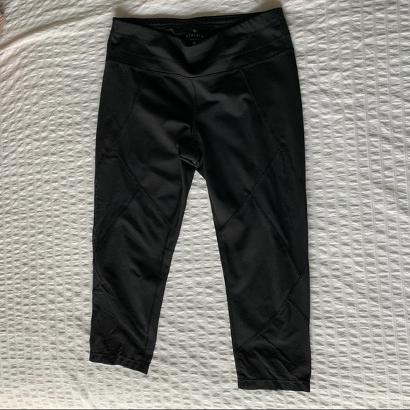 Athleta Mesh Solar Capri Leggings - Picture 2 of 4